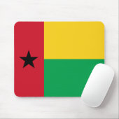 Tapis De Souris Drapeau de Guinée-Bissau Mousepad (Avec souris)