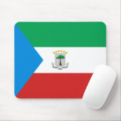 Tapis De Souris Drapeau de Guinée équatoriale Mousepad (Avec souris)