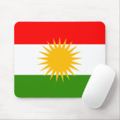 Tapis De Souris Drapeau de haute qualité du Kurdistan (Avec souris)