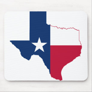 Tapis De Souris drapeau de la carte du Texas