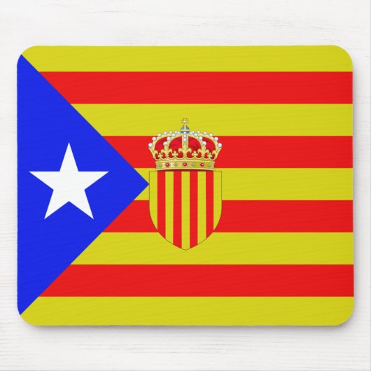 Tapis De Souris Drapeau de la Catalogne (Devant)
