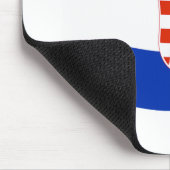 Tapis de souris Drapeau de la Croatie (Coin)