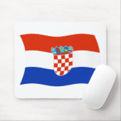 Tapis de souris Drapeau de la Croatie (Avec souris)