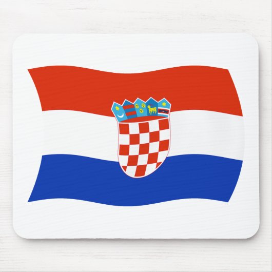 Tapis de souris Drapeau de la Croatie (Devant)