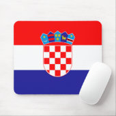 Tapis De Souris Drapeau de la Croatie (Avec souris)