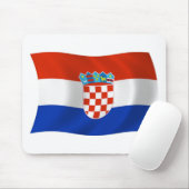 Tapis de souris Drapeau de la Croatie (Avec souris)