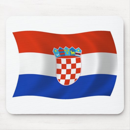 Tapis de souris Drapeau de la Croatie (Devant)