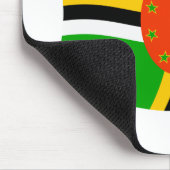 Tapis de souris Drapeau de la Dominique (Coin)