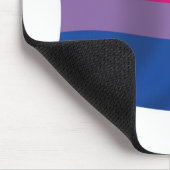 Tapis de souris Drapeau de la fierté bisexuelle (Coin)