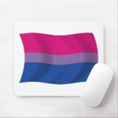 Tapis de souris Drapeau de la fierté bisexuelle (Avec souris)