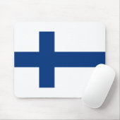 Tapis De Souris Drapeau de la Finlande (Avec souris)