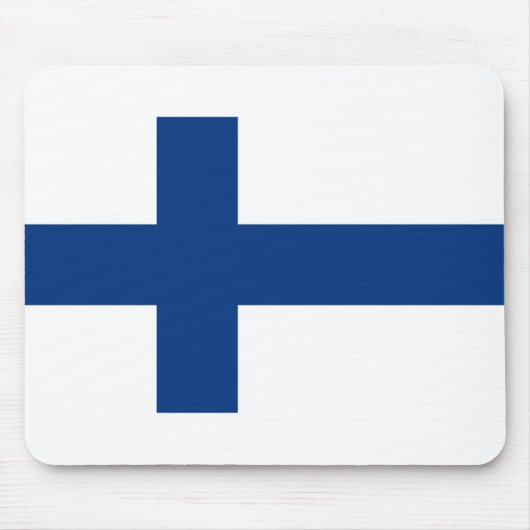 Tapis De Souris Drapeau de la Finlande (Devant)