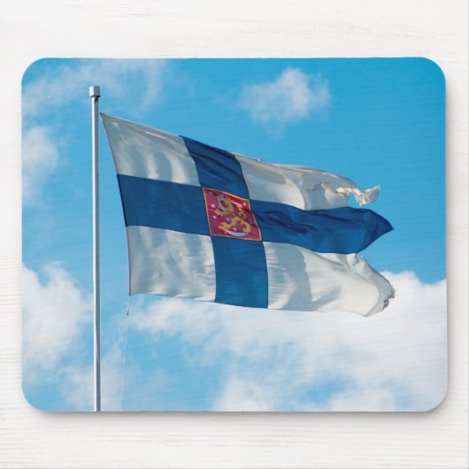 Tapis De Souris Drapeau de la Finlande (Devant)