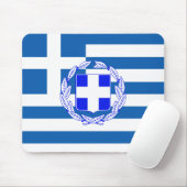 Tapis De Souris Drapeau de la Grèce (Avec souris)