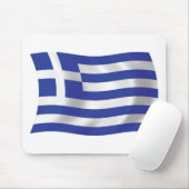 Tapis de souris Drapeau de la Grèce (Avec souris)