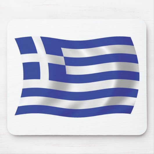 Tapis de souris Drapeau de la Grèce (Devant)