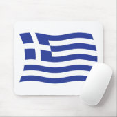Tapis de souris Drapeau de la Grèce (Avec souris)