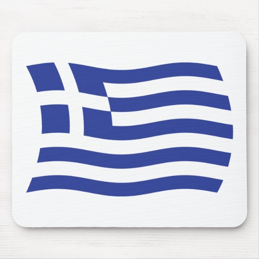 Tapis de souris Drapeau de la Grèce (Devant)