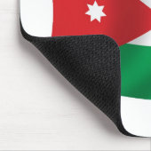 Tapis de souris Drapeau de la Jordanie (Coin)