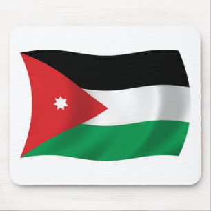 Tapis de souris Drapeau de la Jordanie