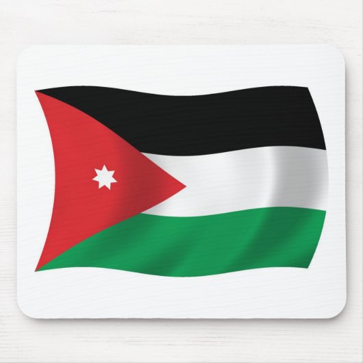 Tapis de souris Drapeau de la Jordanie (Devant)