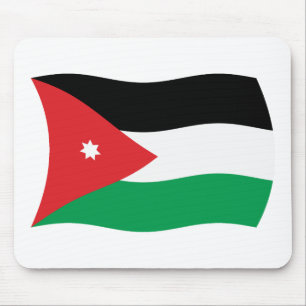 Tapis de souris Drapeau de la Jordanie