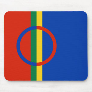 Tapis De Souris Drapeau de la Laponie (Noël) (Sami) (Laplander)