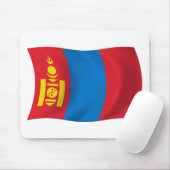 Tapis de souris Drapeau de la Mongolie (Avec souris)