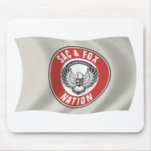 Tapis De Souris Drapeau de la nation Sac & Fox (Oklahoma) Mousepad