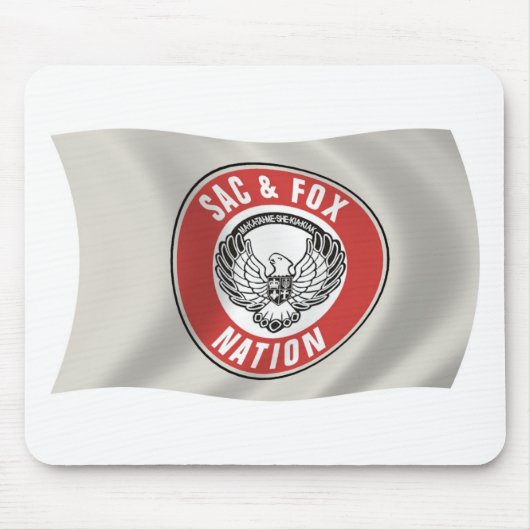 Tapis De Souris Drapeau de la nation Sac & Fox (Oklahoma) Mousepad (Devant)
