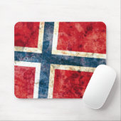 Tapis De Souris Drapeau de la Norvège (Avec souris)