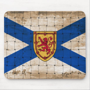 Tapis De Souris Drapeau de la Nouvelle-Écosse en détresse