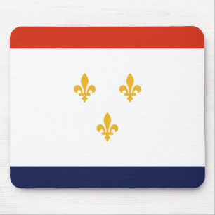 Tapis De Souris Drapeau de la Nouvelle-Orléans (Louisiane, États-U