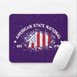 Tapis De Souris Drapeau de la paix national de l'État américain Sp