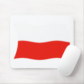 Tapis de souris Drapeau de la Pologne (Avec souris)