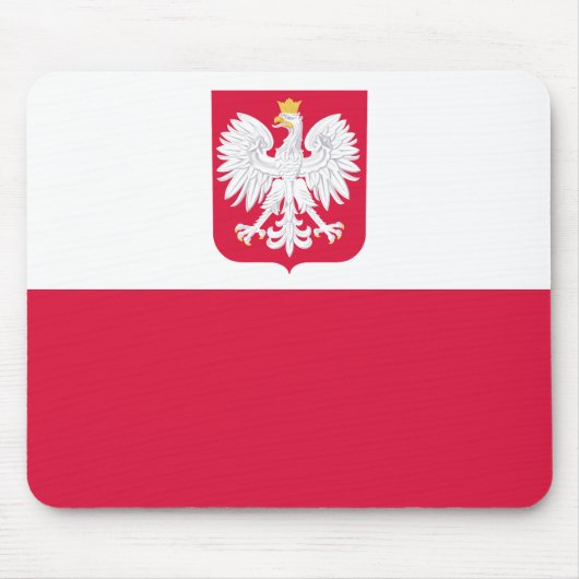 Tapis De Souris Drapeau de la Pologne (Devant)