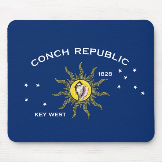 Tapis De Souris Drapeau de la République de Conch, Drapeau de Key (Devant)
