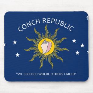 Tapis De Souris Drapeau de la République de conque