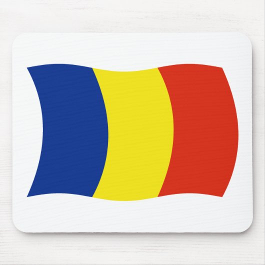 Tapis de souris Drapeau de la Roumanie (Devant)