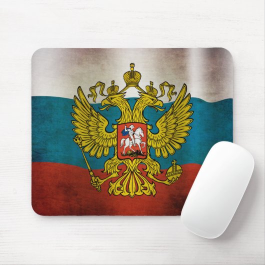 Tapis De Souris Drapeau de la Russie (Avec souris)