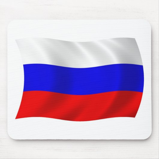 Tapis de souris Drapeau de la Russie (Devant)