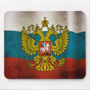 Tapis De Souris Drapeau de la Russie qui flotte