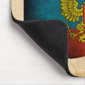 Tapis De Souris Drapeau de la Russie qui flotte (Coin)
