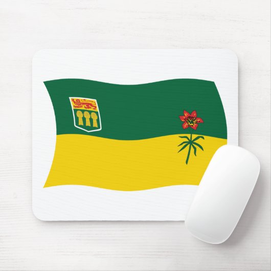 Tapis De Souris Drapeau de la Saskatchewan Mousepad (Avec souris)