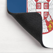 Tapis De Souris Drapeau de la Serbie (Coin)
