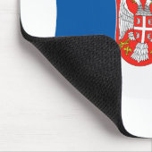 Tapis de souris Drapeau de la Serbie (Coin)