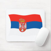 Tapis de souris Drapeau de la Serbie (Avec souris)