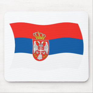 Tapis de souris Drapeau de la Serbie