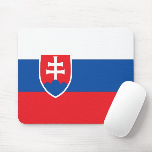 Tapis De Souris Drapeau de la Slovaquie (Avec souris)