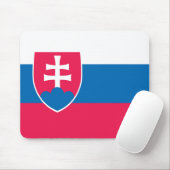 Tapis De Souris Drapeau de la Slovaquie (Avec souris)
